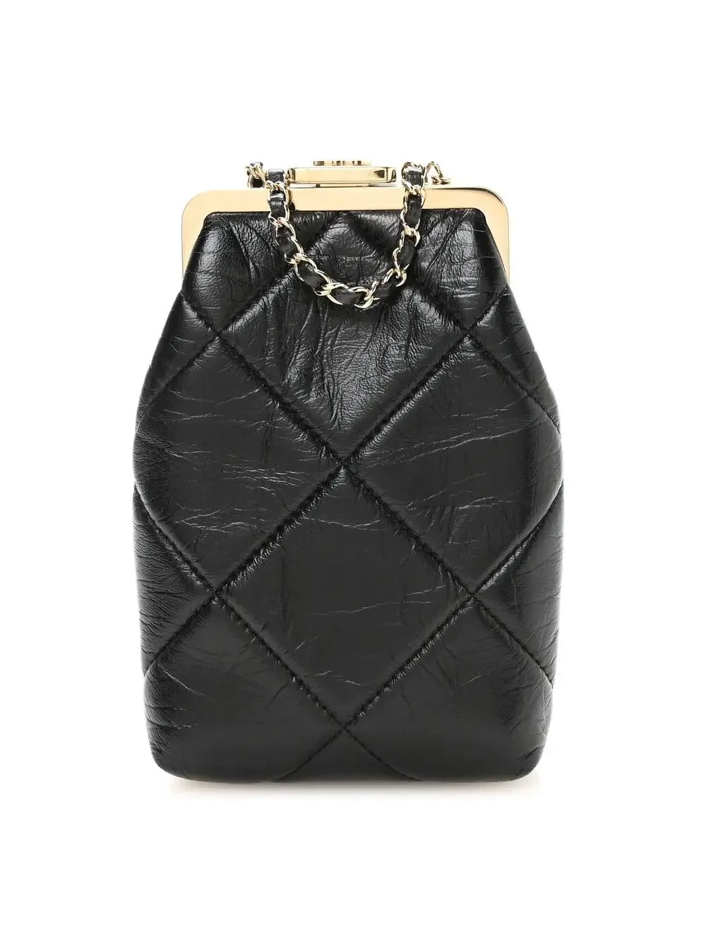Chanel Shiny Aged Lambskin Quilted Kiss #342155C17B